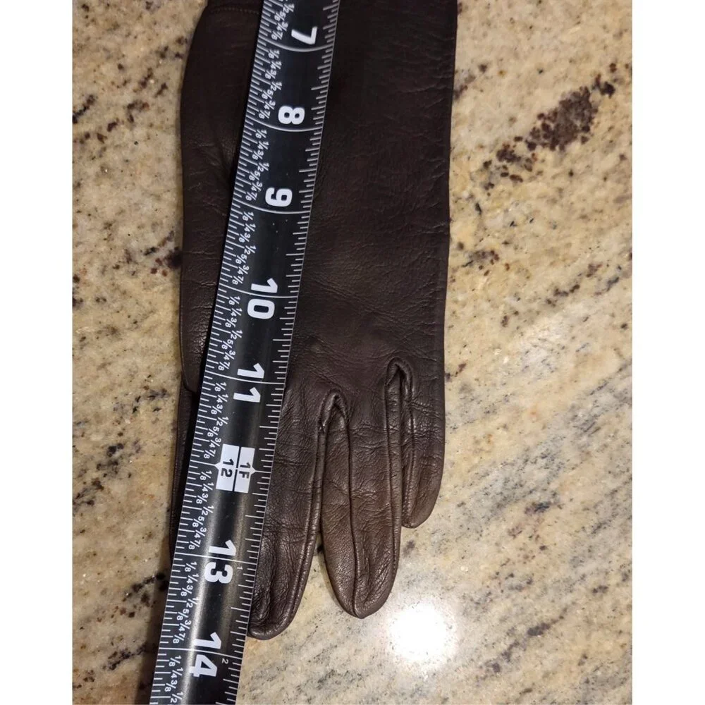 New! Vintage Women's Size S Brown Soft Leather Formal 14